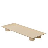 Decoris Iron Rectangular Plate with Base 13 x 34cm - Sand
